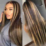 Highlights Frontal Wig Custom Units 180% Density High Quality Lace Frontal Wigs