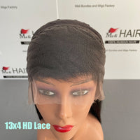 Straight Wig 13x4 Invisible HD Lace Full Lace Frontal Wig