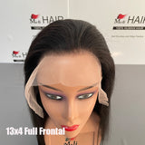 Natural Color 13x4 Transparent Full Lace Frontal Wig Straight Wig
