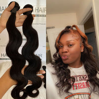 3 Bundles Human Hair With Matching 13x4 Transparent & HD Lace Frontal