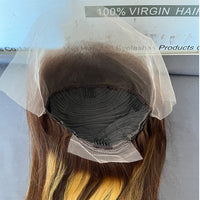 Highlight Color 13*4 Lace Frontal Bob Wig