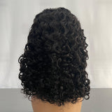 Natural Color Straight Curly Full Frontal Bob Wig