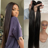 3 Bundles Human Hair With Matching 13x4 Transparent & HD Lace Frontal