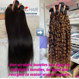 3 Bundles Deals Natural Color Virgin Human Hair Weft