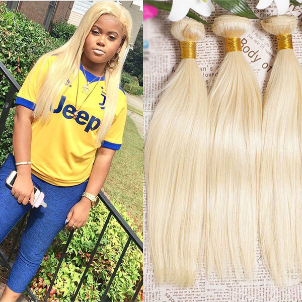 613 Blonde Straight and Body Wave Single Bundle 10-40 Inch