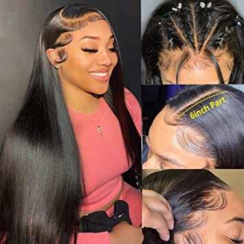 4 Styles 180% Density 13x6 Lace Frontal Wigs Get 6 Inch Deep Parting Space Comfortable